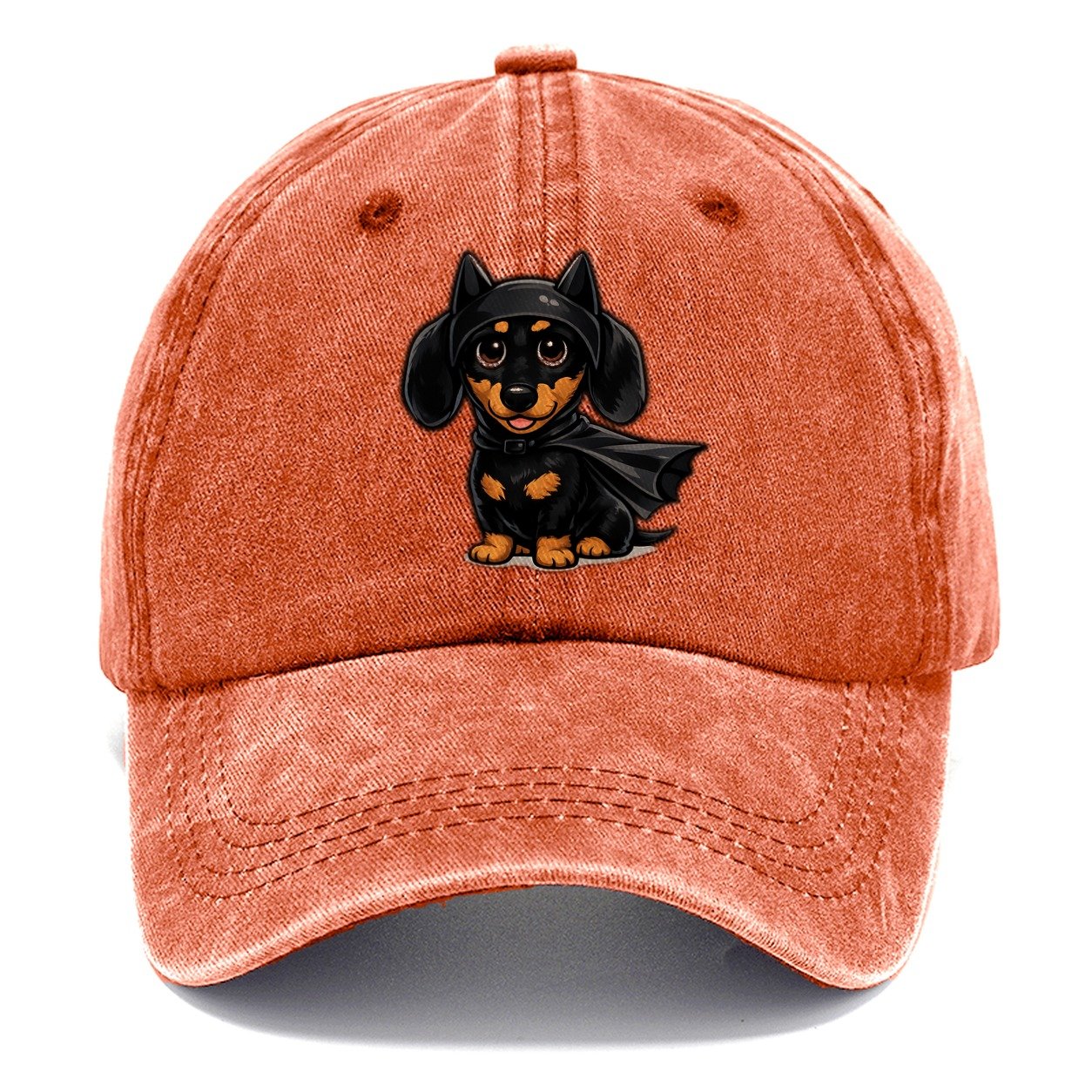 Dachshund Dark Knight Classic Cap – Terracotta Clay