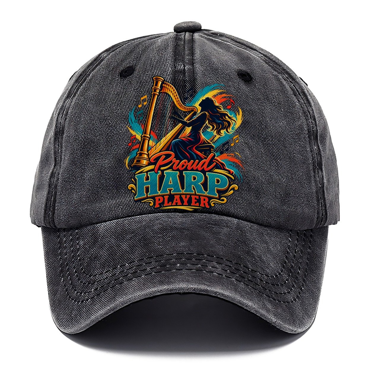 Proud Harp Player Music Instruments Classic Cap – Graphite