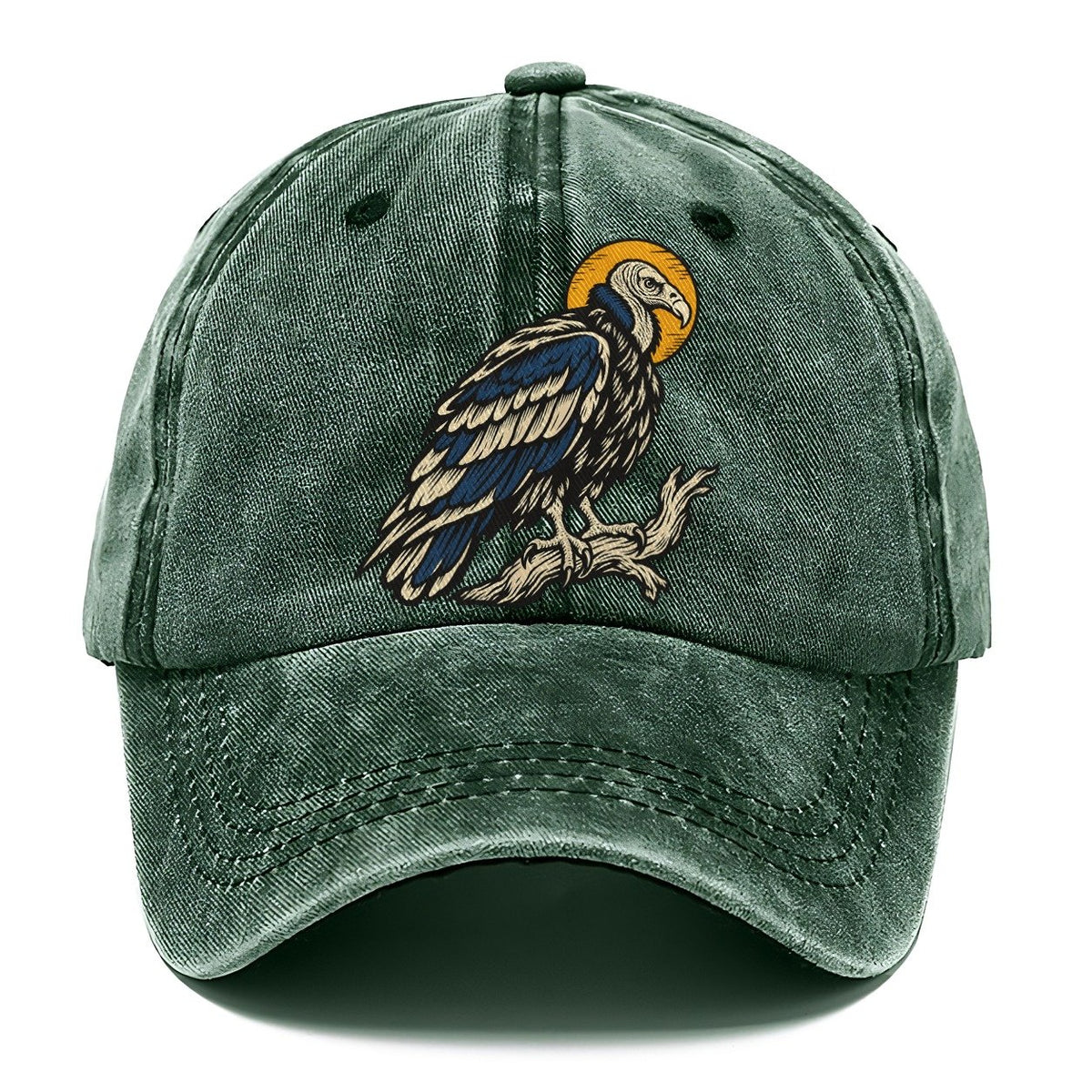 Vulture Solar Disc Sundown Familiars Classic Cap – Forest Mist