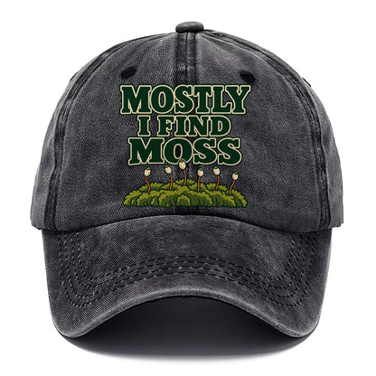 Mostly I Find Moss Foraging And Mycology Classic Cap – Graphite