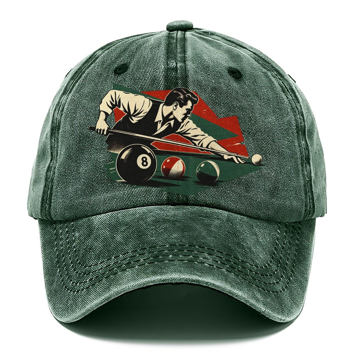 Pool Player with 8 Ball Classic Cap – Forest Mist