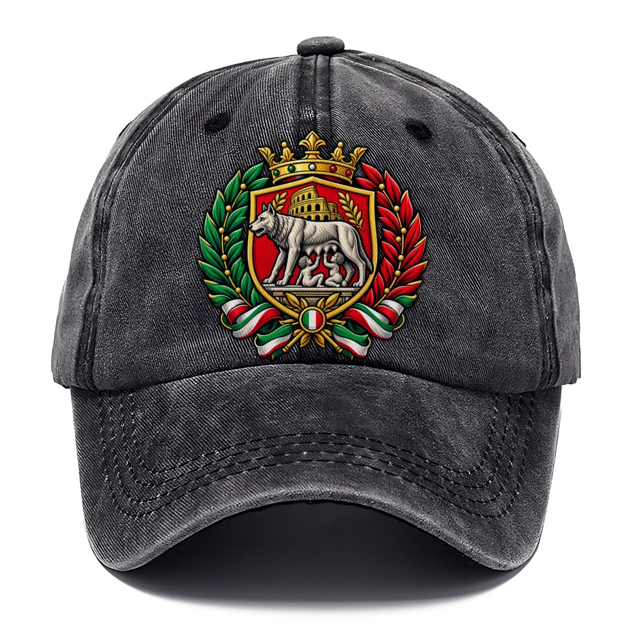 Italy Heraldic Crest Country Logos Classic Cap – Graphite