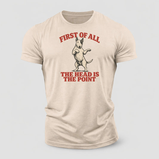 Bull Terrier Dog Declarations Cotton T-Shirt – Sand
