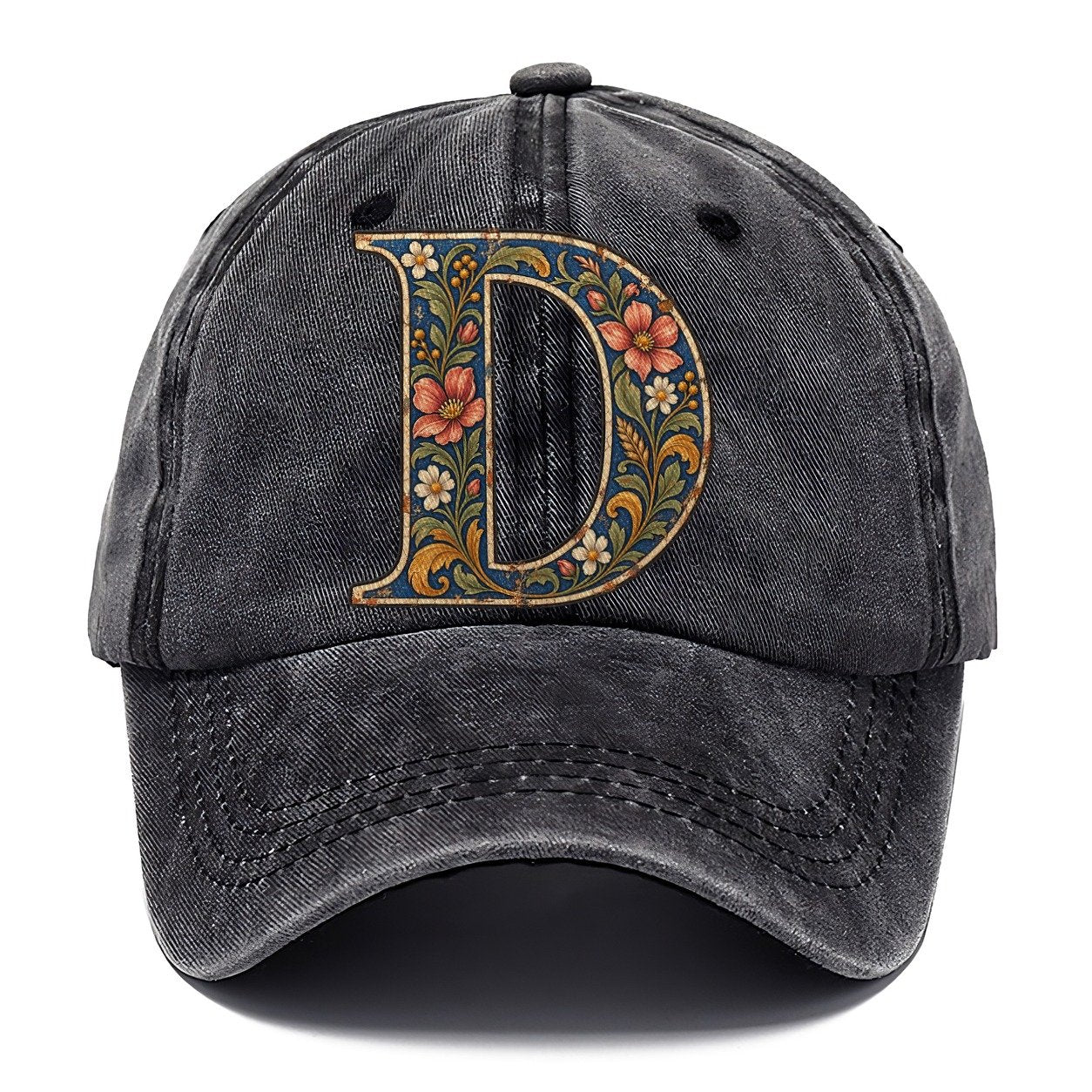 Wildflower D Monogram Classic Cap – Graphite