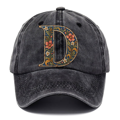 Wildflower D Monogram Classic Cap – Graphite