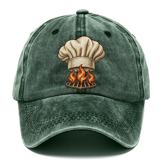 Chef Hat Flames Fan Favorites Classic Cap – Forest Mist