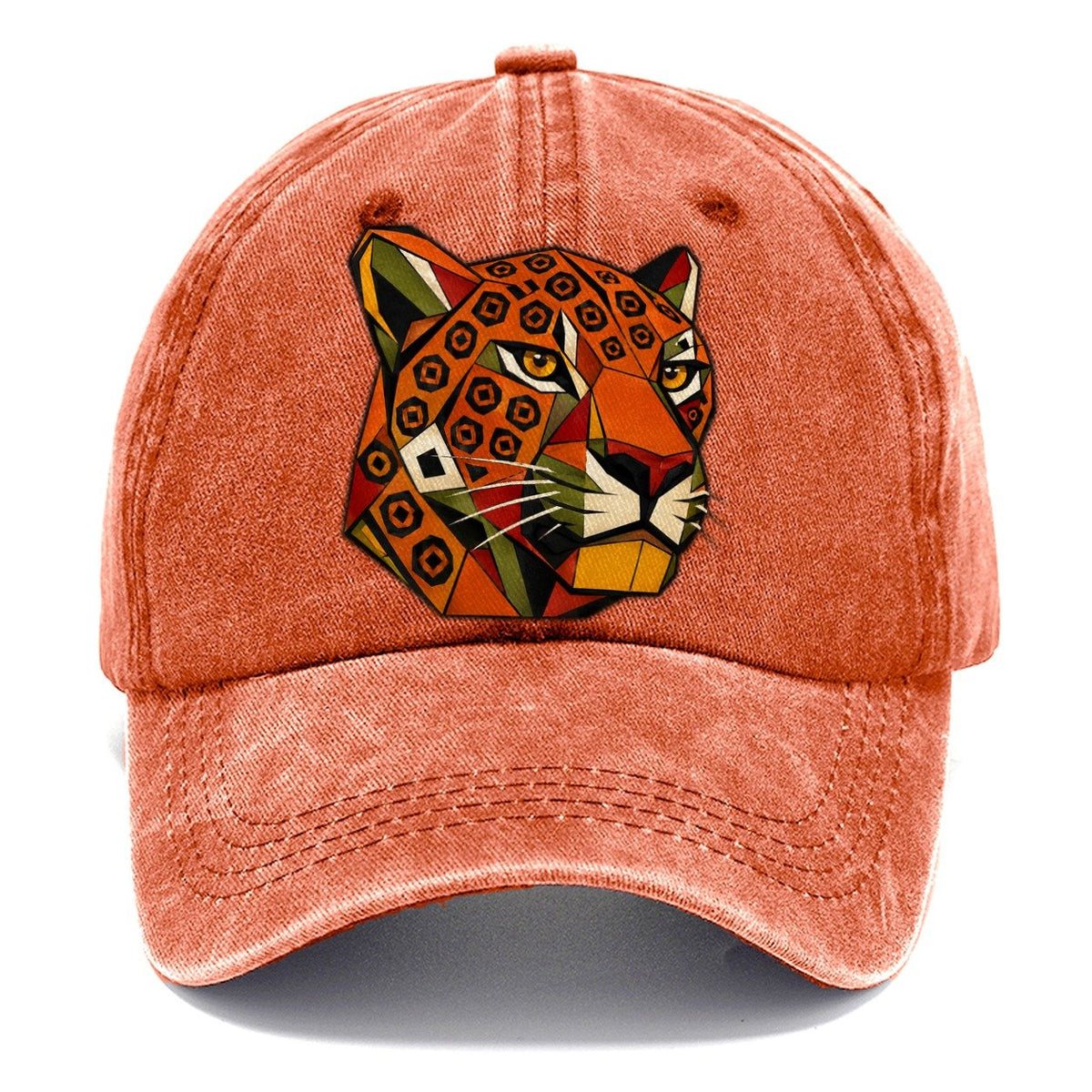Jaguar Face Spotted Classic Cap – Terracotta Clay