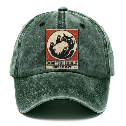 Do Not Touch The Belly Neko Says No Classic Cap – Forest Mist