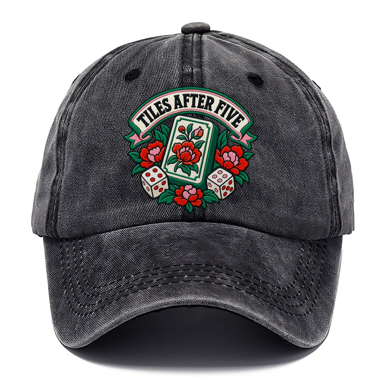 Tiles After Five Mahjong Game Night Classic Cap – Graphite