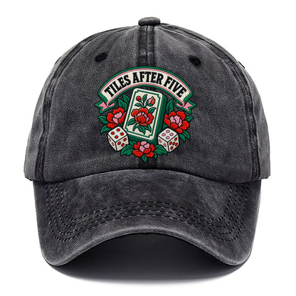 Tiles After Five Mahjong Game Night Classic Cap – Graphite