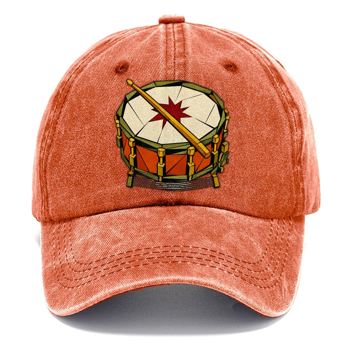 Snare Drum Close Up Classic Cap – Terracotta Clay
