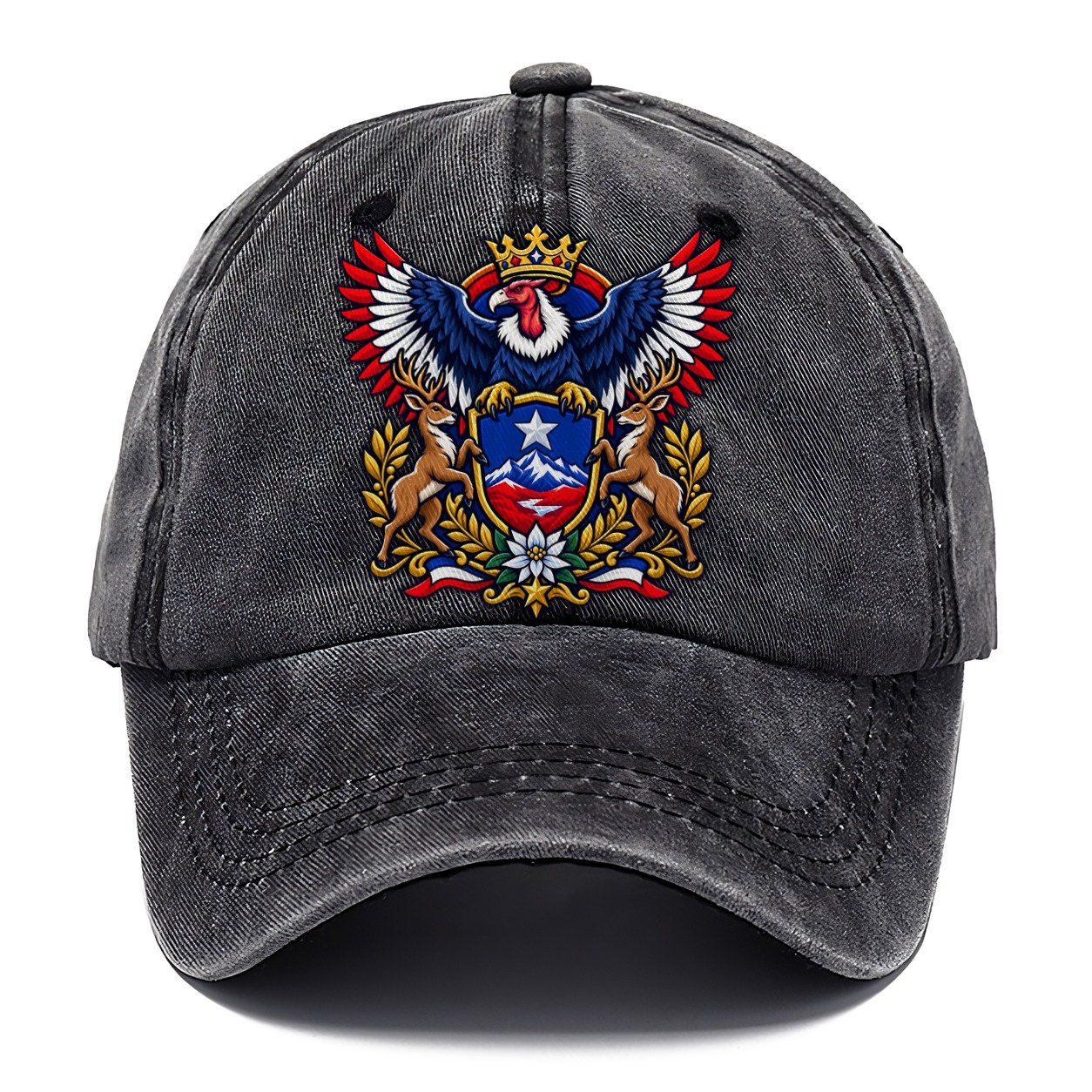 Chile Heraldic Crest Country Logos Classic Cap – Graphite