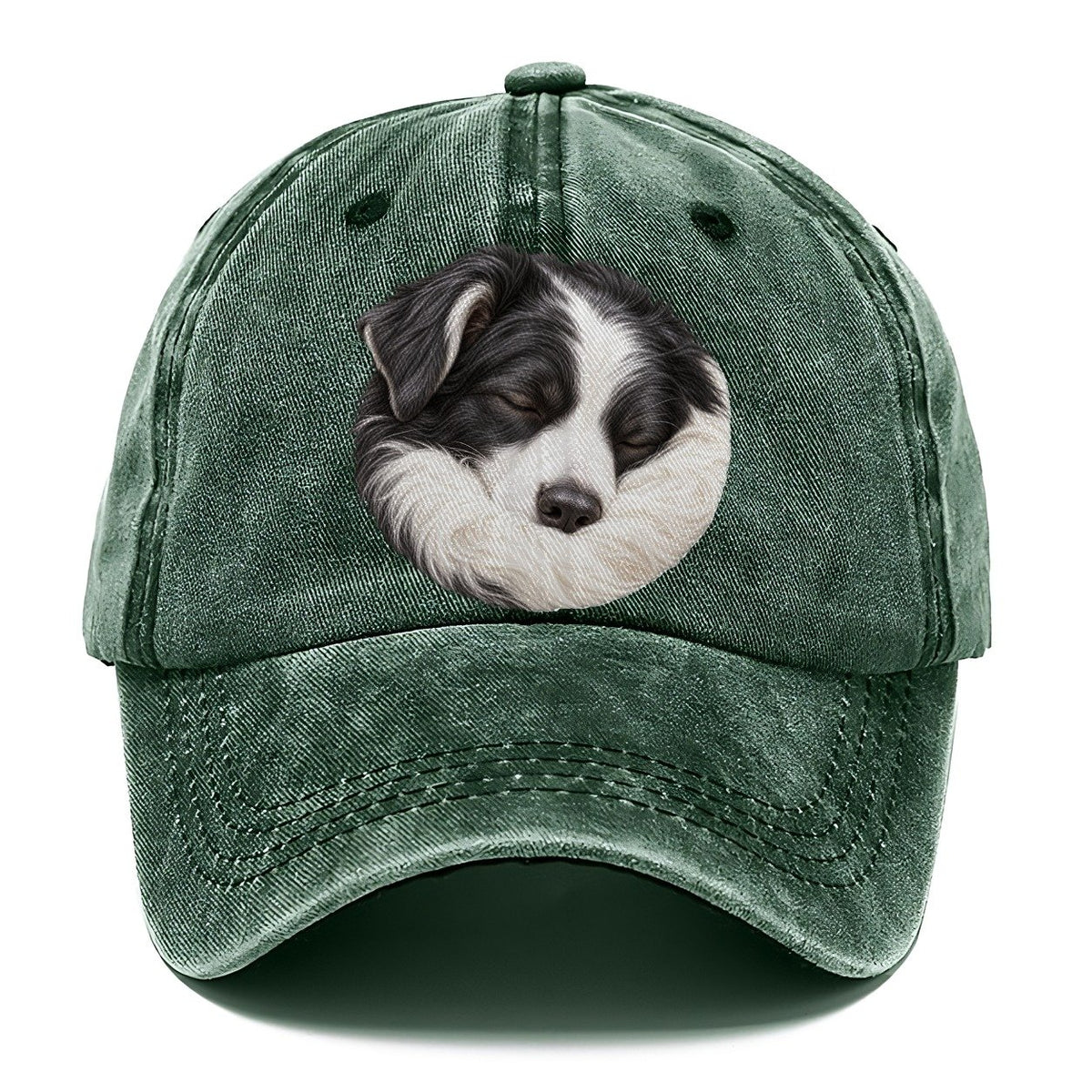 Border Collie Ruff Tuck Pastimes Companions Classic Cap – Forest Mist