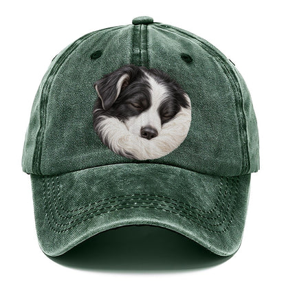Border Collie Ruff Tuck Pastimes Companions Classic Cap – Forest Mist