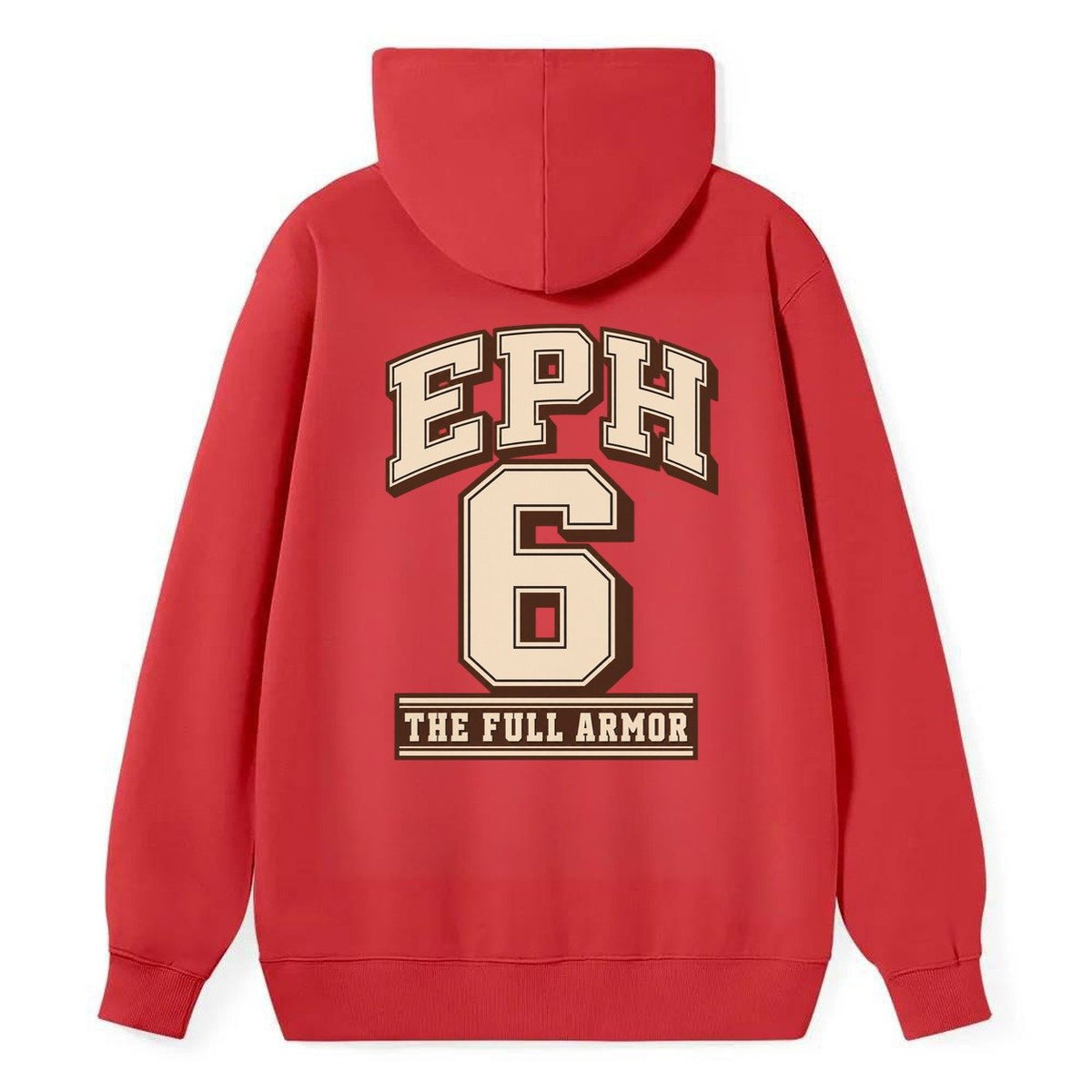 Ephesians 6 Varsity Chapel Varsity Classic Pullover Hoodie – Red