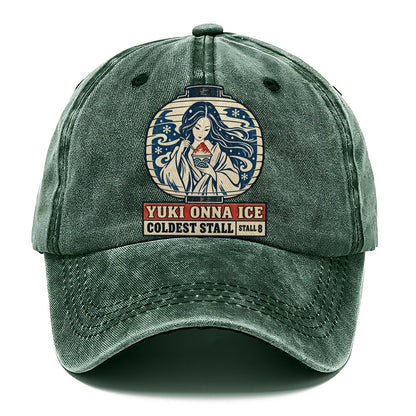 Yuki Onna Ice Yokai Night Market Classic Cap – Forest Mist
