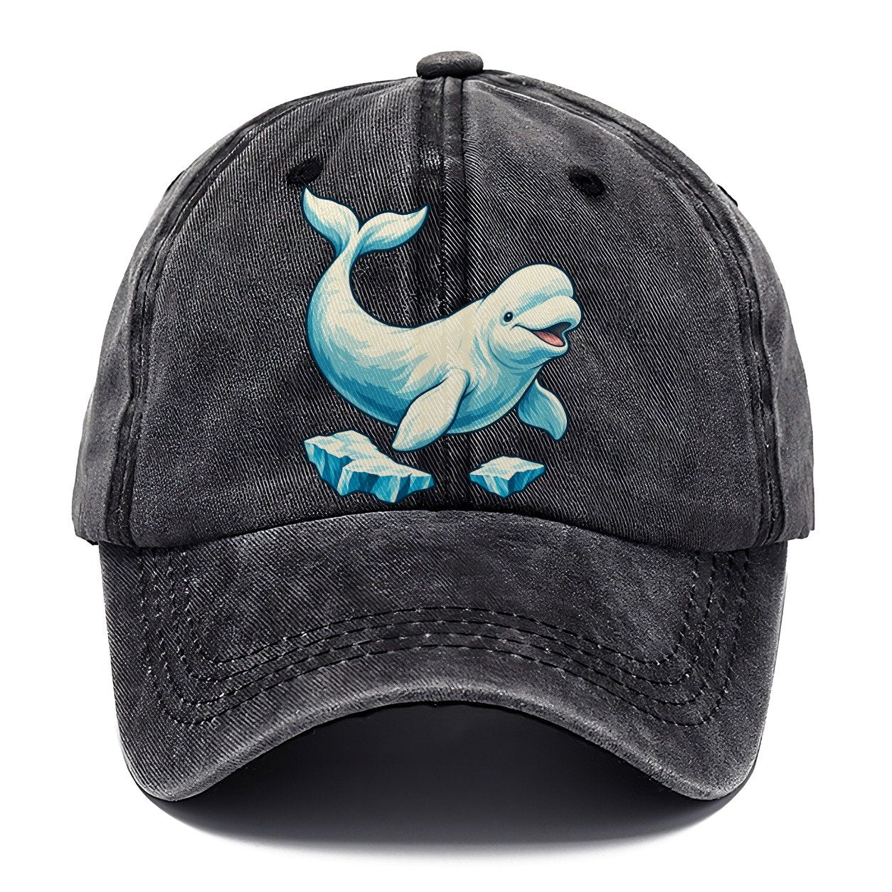 Beluga Whale And Floating Ice Canada Cultural Icons Classic Cap – Graphite