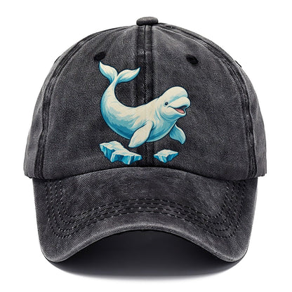 Beluga Whale And Floating Ice Canada Cultural Icons Classic Cap – Graphite