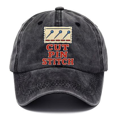 Cut Pin Stitch Sewing And Quilting Classic Cap – Graphite