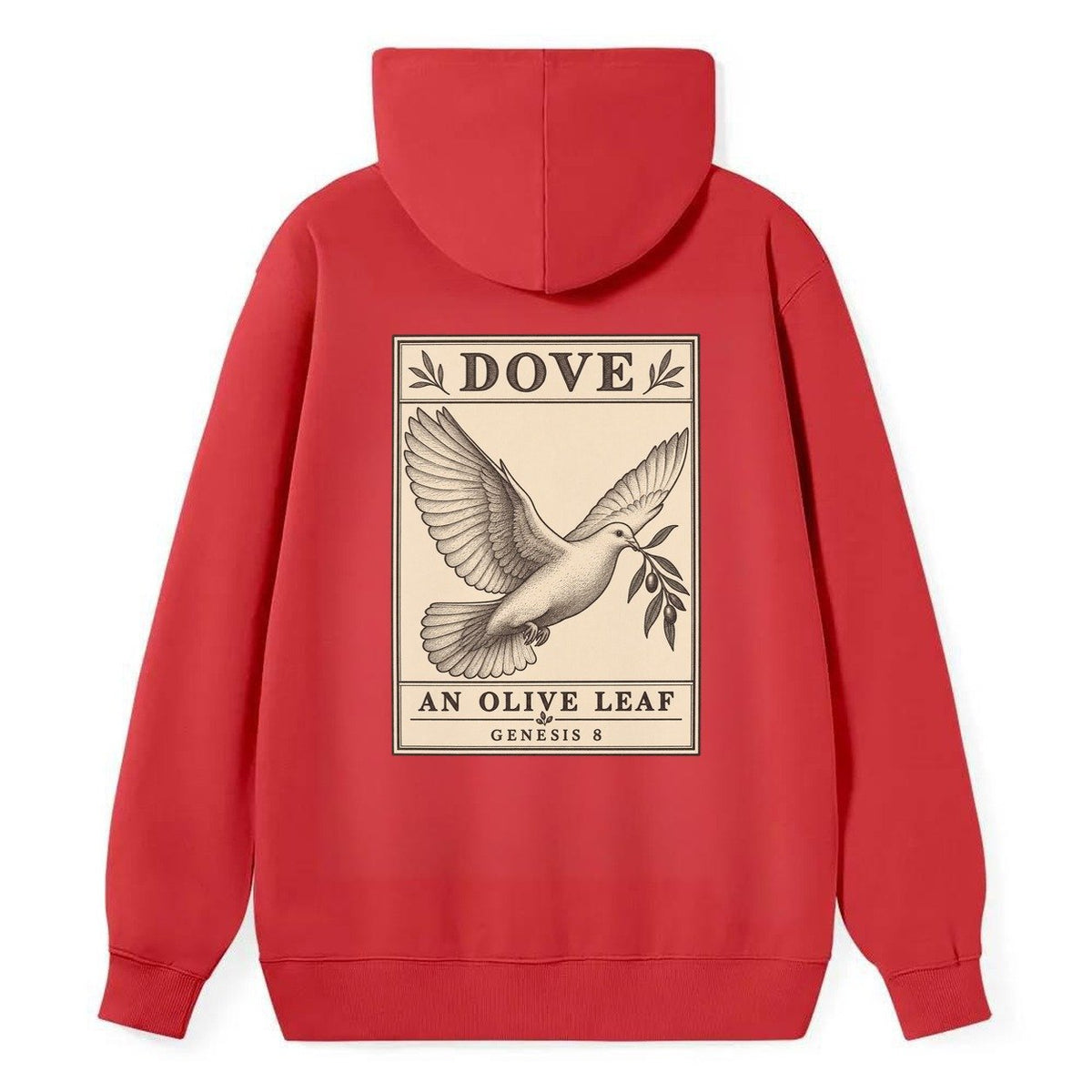 Dove Specimen Plate Creature Canticle Classic Pullover Hoodie – Red