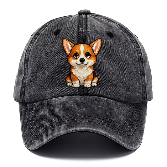 Pembroke Welsh Corgi Sitting Sweetheart Classic Cap – Graphite