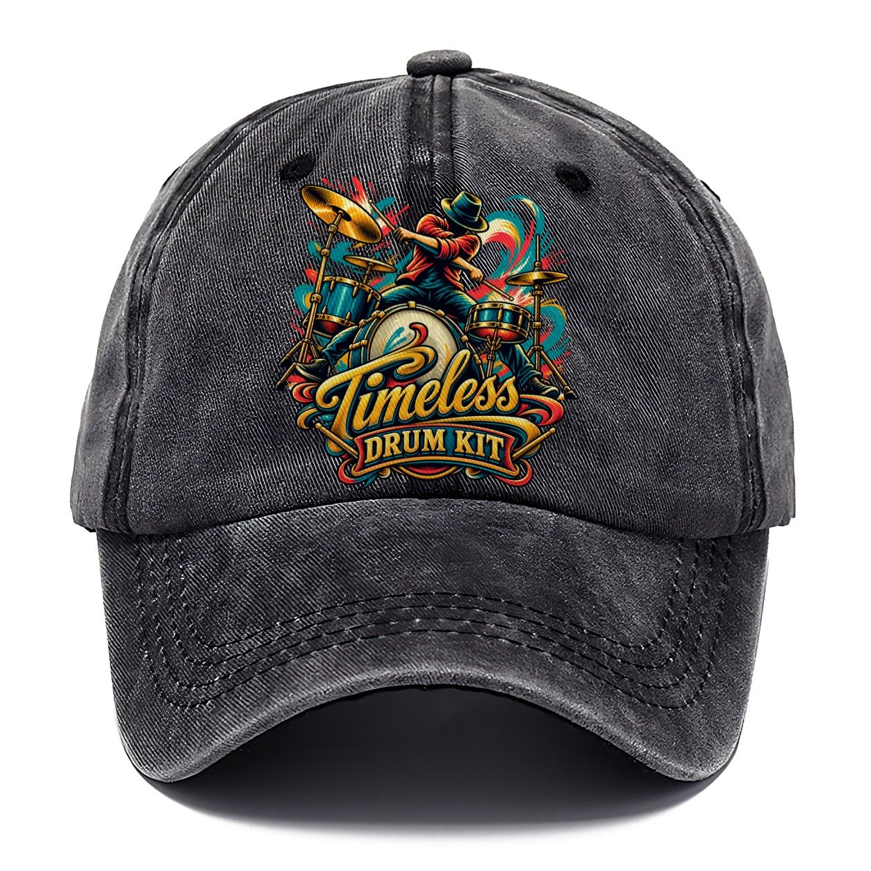Timeless Drum Kit Music Instruments Classic Cap – Graphite