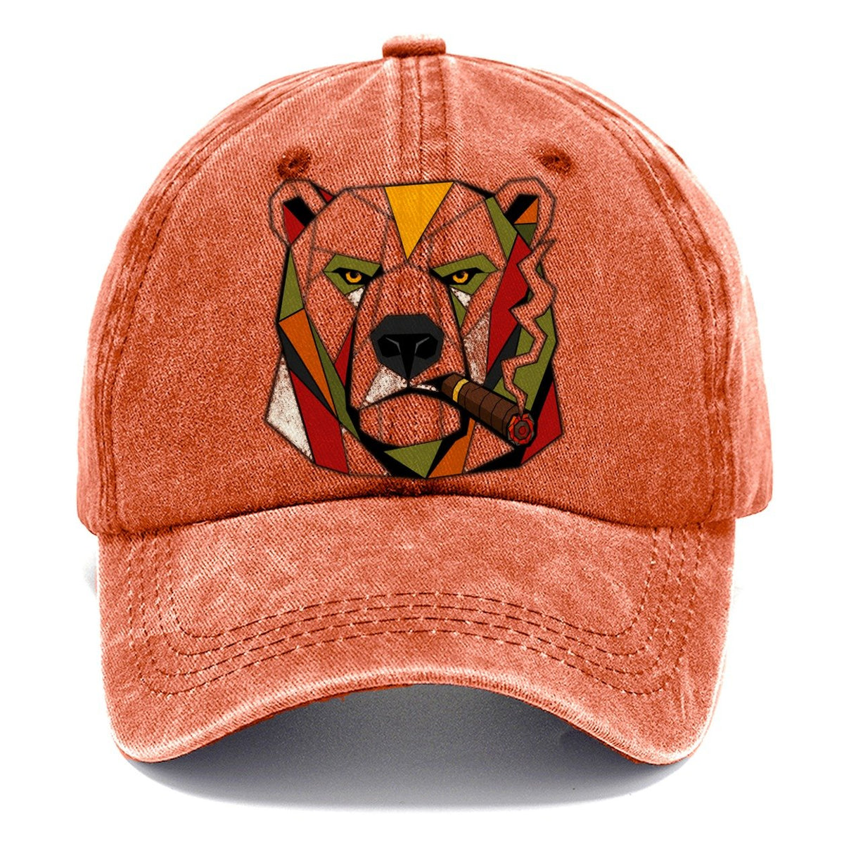 Polar Bear Portrait Classic Cap – Terracotta Clay
