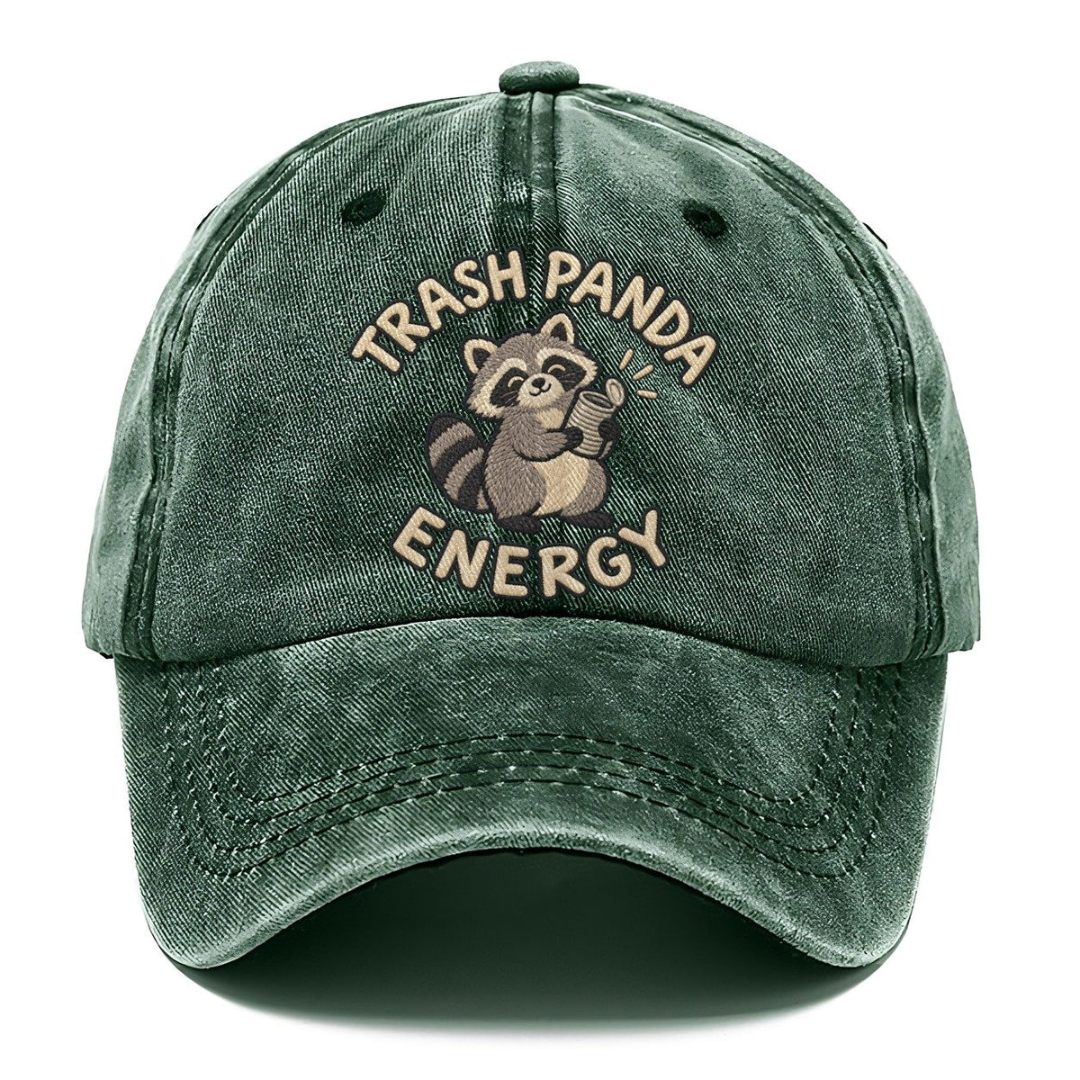Raccoon Animal Puns Classic Cap – Forest Mist