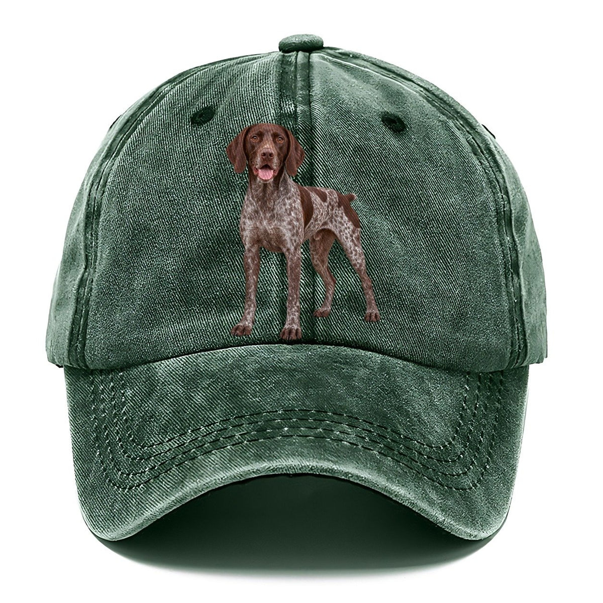 German Shorthaired Pointer Standing Top Breeds Classic Cap – Forest Mist