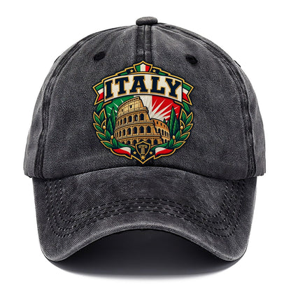 Italy Retro Badge Country Logos Classic Cap – Graphite