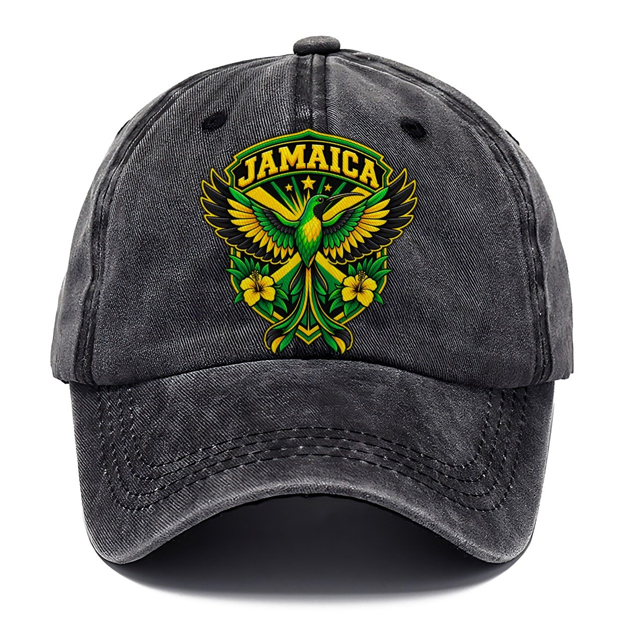 Jamaica Retro Badge Country Logos Classic Cap – Graphite