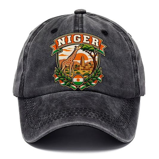 Niger Retro Badge Country Logos Classic Cap – Graphite