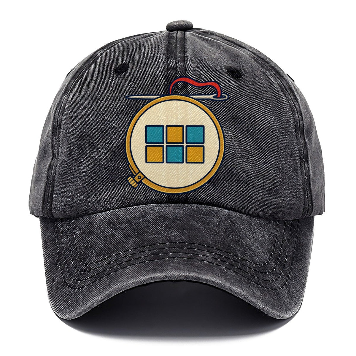 Hoop And Needle And Needlework Classic Cap – Graphite