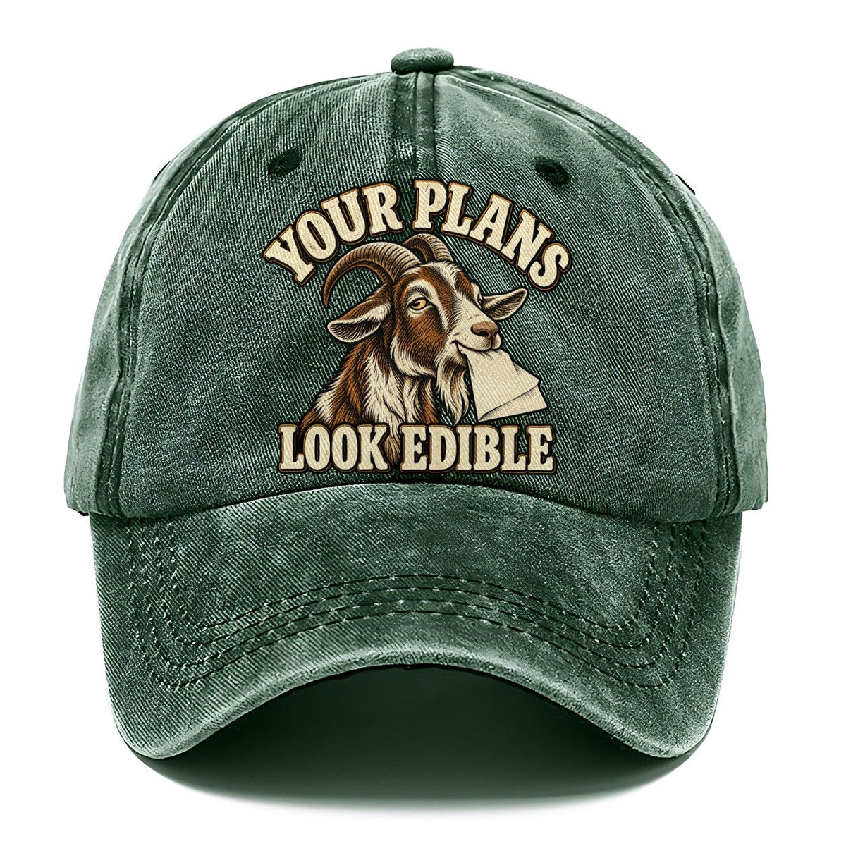 Goat Edible Plans Character Club Classic Cap – Forest Mist