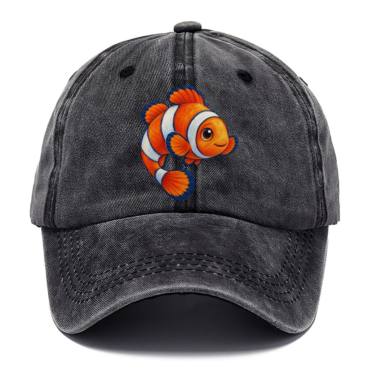 Clownfish Crescent Swim Sea Sprite Classic Cap – Graphite