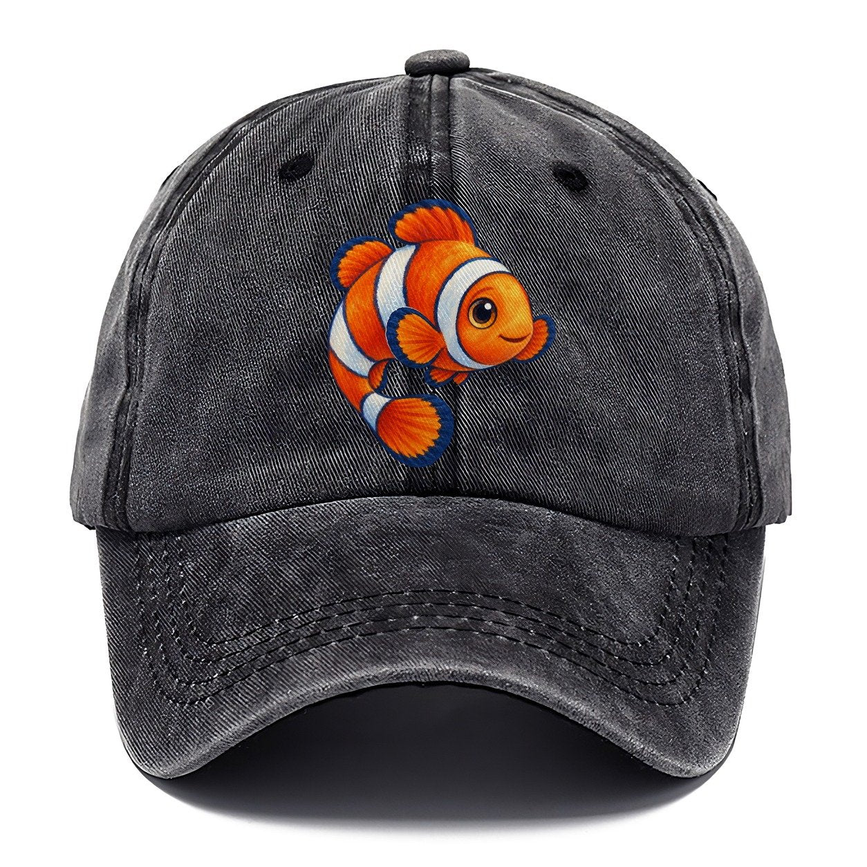 Clownfish Crescent Swim Sea Sprite Classic Cap – Graphite