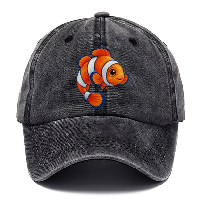 Clownfish Crescent Swim Sea Sprite Classic Cap – Graphite