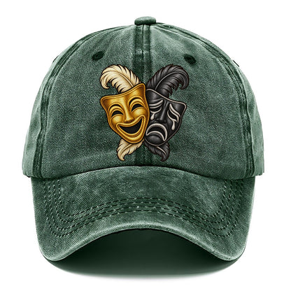 Masks Venetian Plumes Fan Favorites Classic Cap – Forest Mist