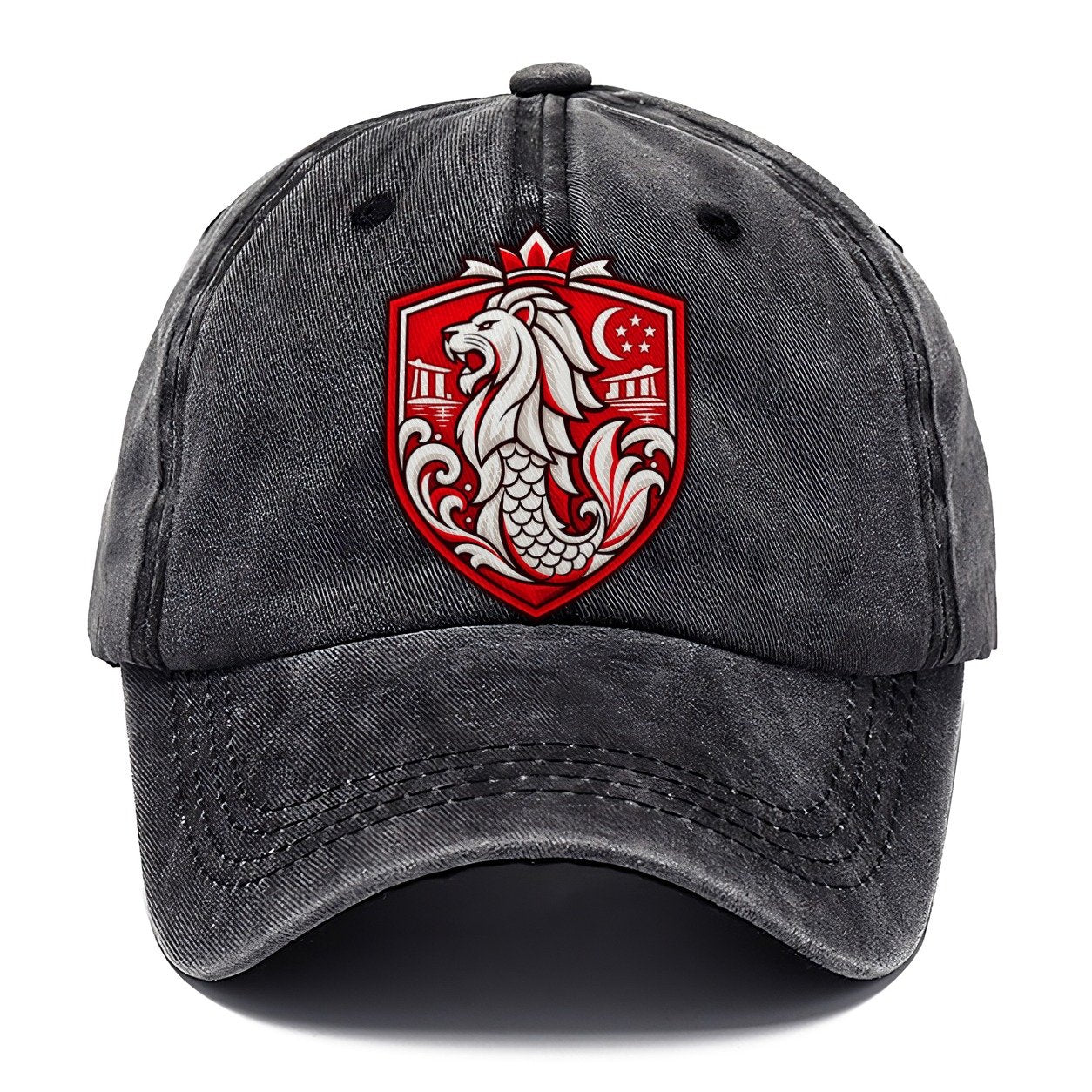 Singapore Minimal Emblem Country Logos Classic Cap – Graphite