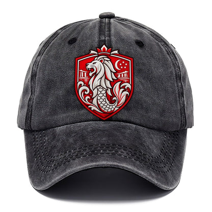 Singapore Minimal Emblem Country Logos Classic Cap – Graphite