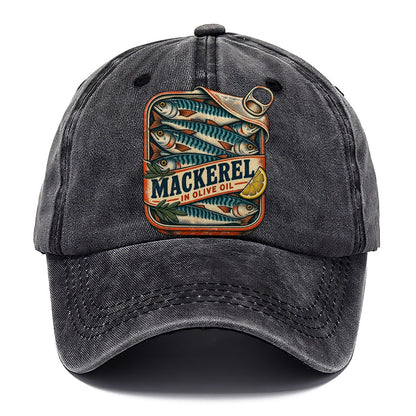 Mackerel Tin Stack Fishing Club Classic Cap – Graphite