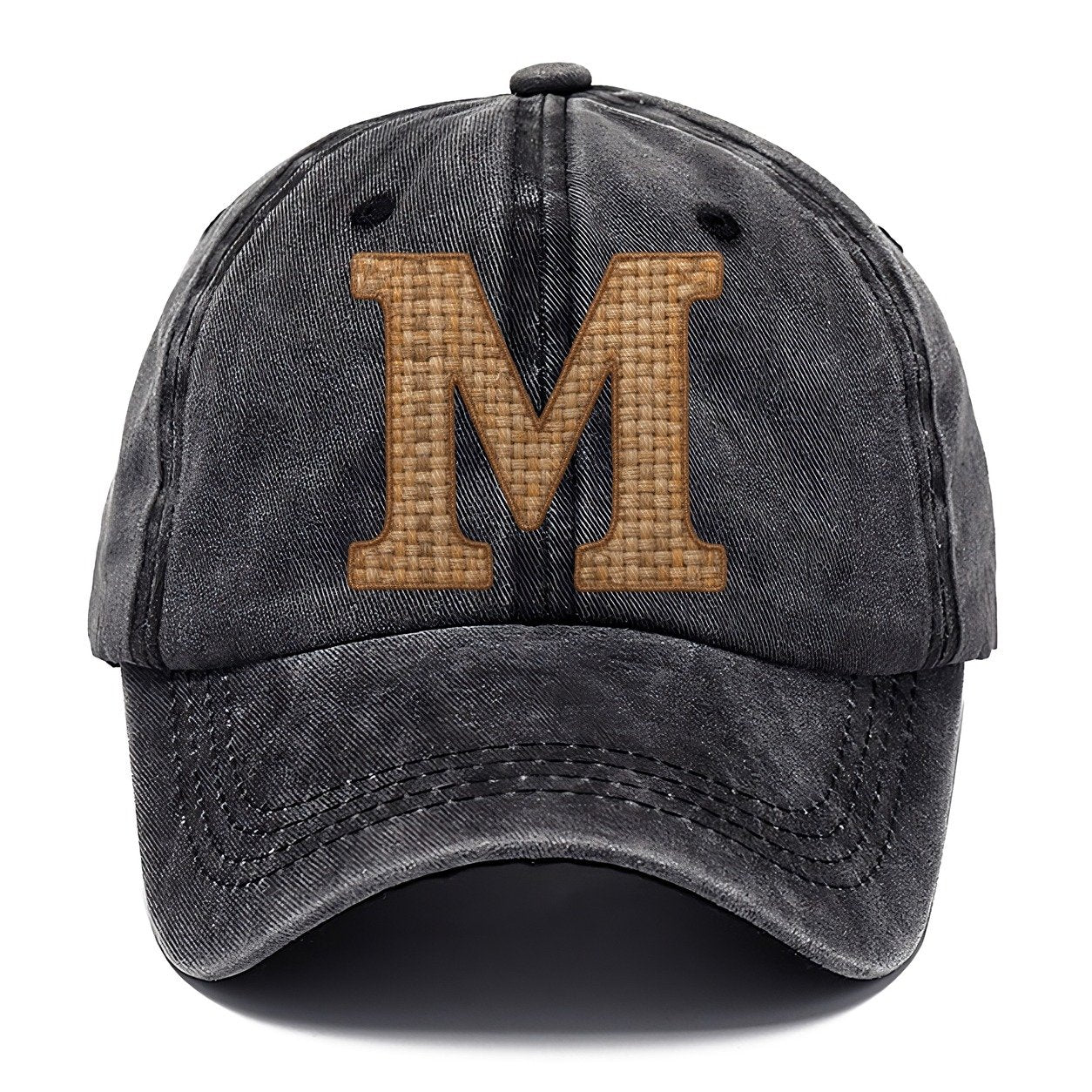 Woven Tweed M Monogram Classic Cap – Graphite