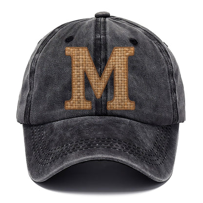 Woven Tweed M Monogram Classic Cap – Graphite