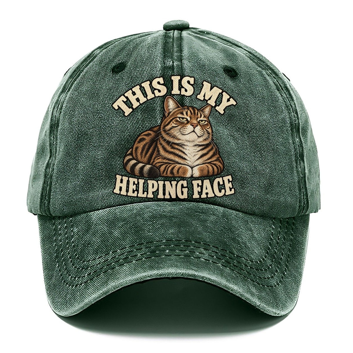 Tabby Helping Face Character Club Classic Cap – Forest Mist