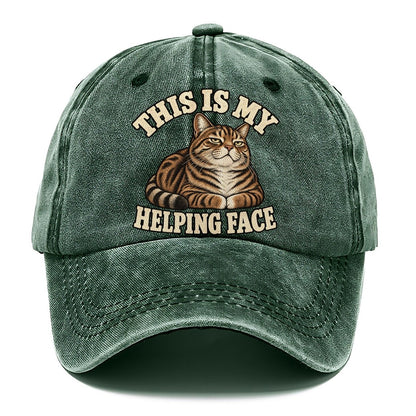 Tabby Helping Face Character Club Classic Cap – Forest Mist
