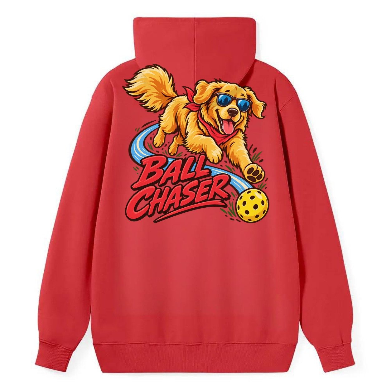 Ball Chaser Pickleball Life Classic Pullover Hoodie – Red