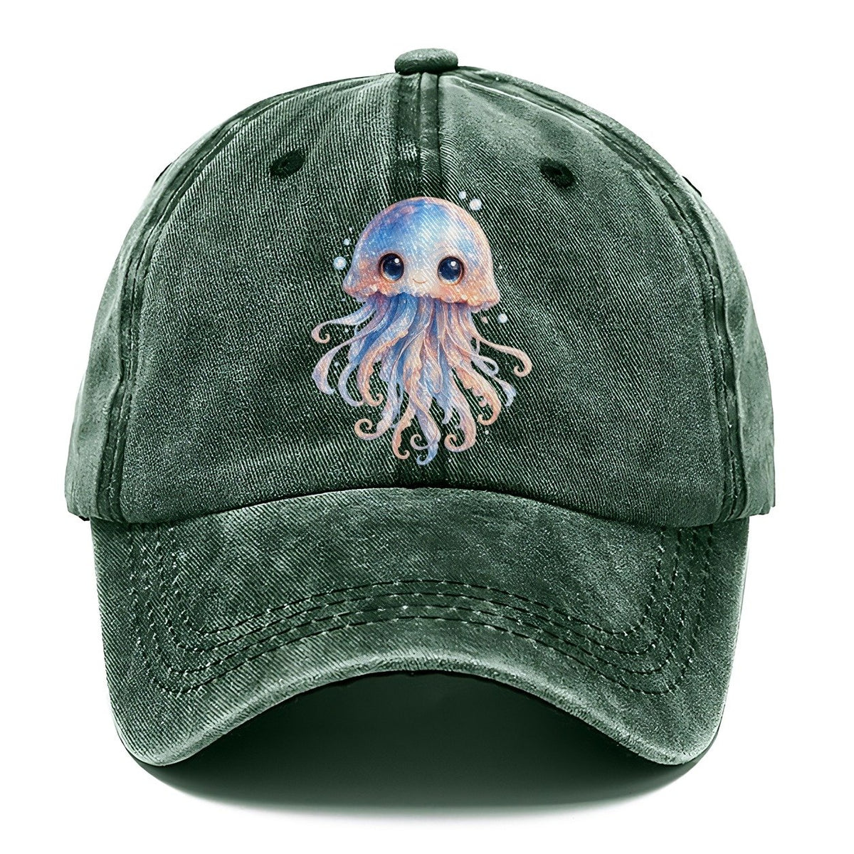Cute Octopus Creature Classic Cap – Forest Mist