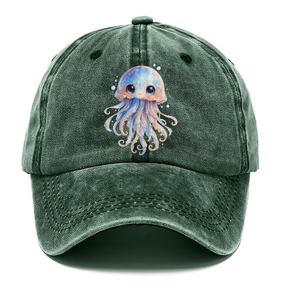 Cute Octopus Creature Classic Cap – Forest Mist