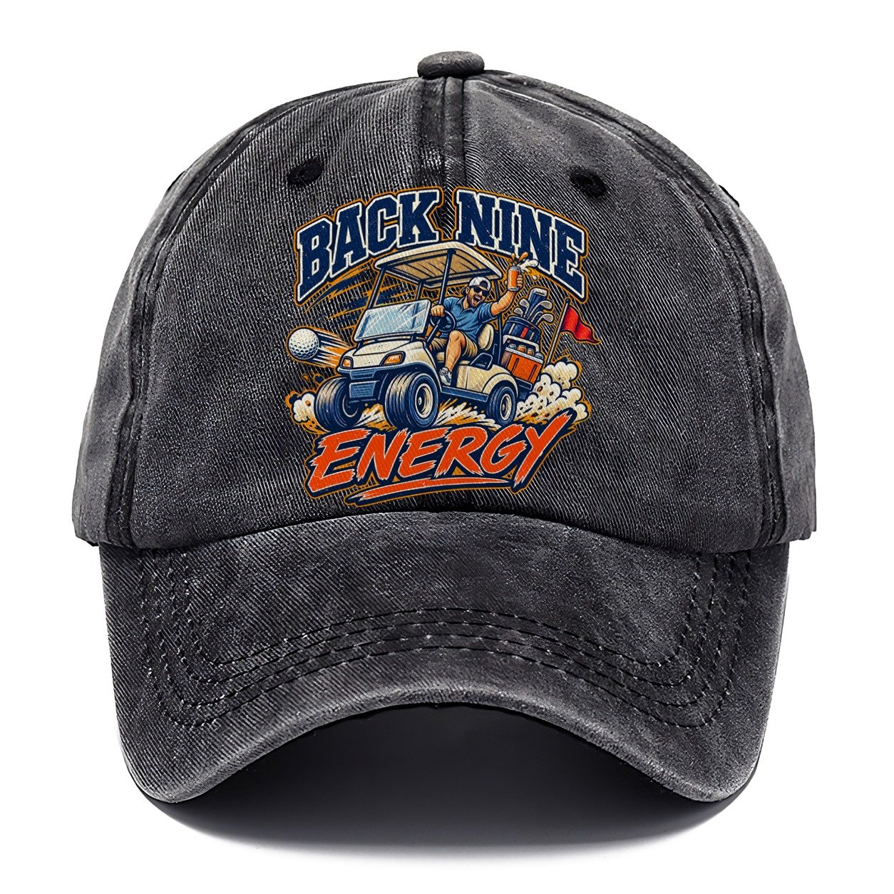 Back Nine Energy Golf Life Classic Cap – Graphite