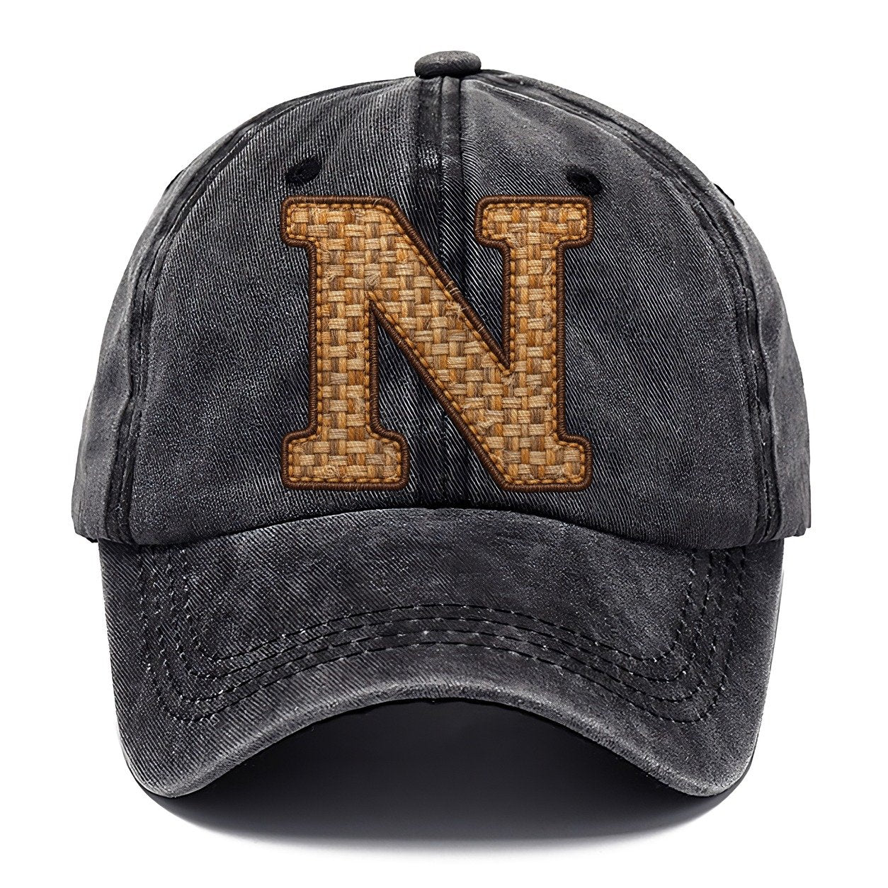 Woven Tweed N Monogram Classic Cap – Graphite